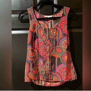 Trina Turk Sleeveless Silk Blouse